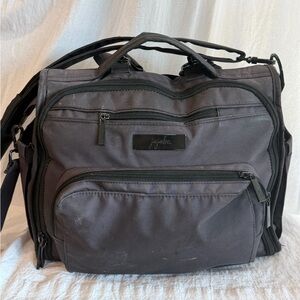 Ju-Ju-Be Charcoal Black BFF Diaper Backpack Bag with Changing Pad